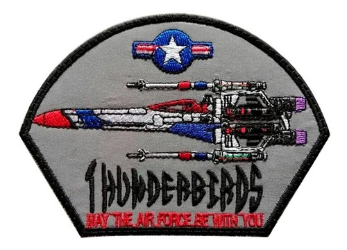 Parche Bordado Thunderbirds  X Wing  Air Force Fuerza Aerea