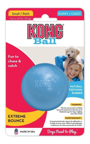 Imagen 1 de 9 de Kong Puppy Ball Small Juguete Perros Cachorros Pelota