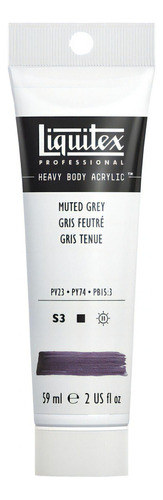 Tinta Acrílica Liquitex Heavy Body 59ml S3 Muted Grey