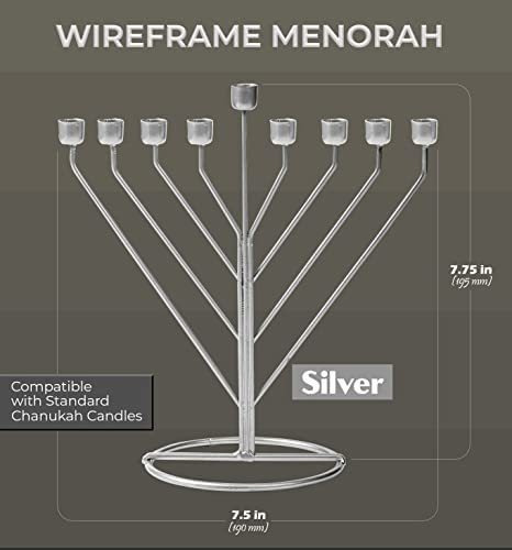 Imagen 2 de 5 de Hanukkah Menorah - Fits All Standard Chanukah Candles - Slee