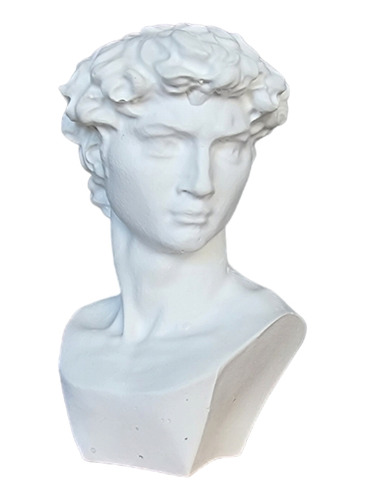 Escultura Busto Rey David Figura Decorativa Living Deco Home