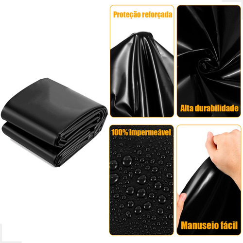 Lona Manta Geomembrana Tanque Peixes Cisterna Viveiro 15x15