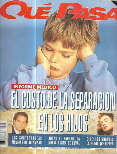 Revista Qué Pasa 1287 / 9 Diciembre 1995 / Costo Separación