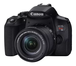 Canon Eos Rebel T8i Ef-s 18-55mm Is Stm Lens Kit, Black