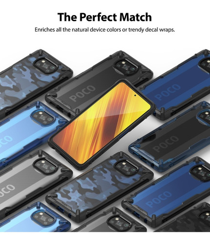 Imagen 3 de 4 de Funda Para Xiaomi Poco X3 Nfc & Poco X3 Pro Ringke Fusion X
