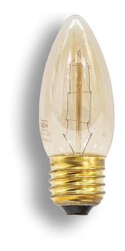 Foco Edison Vintage C35 Filamento Carbono C40w E27 2200k