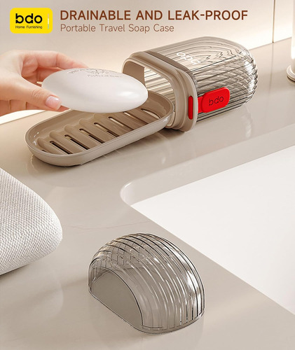 Estuche De Jabón Impermeable A Prueba De Fugas Con Tapa