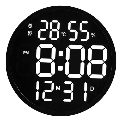 . Reloj De Decoración De Oficina De Barrido Negro Negro