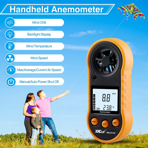Anemómetro Digital De Mano Medidor De Viento Modelo 2023
