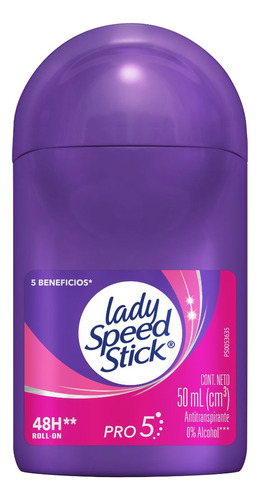 Desodorante Roll-On Lady Speed Stick Pro 5 Mujer 50ml