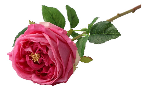 Flores De Seda Artificial Real Touch, Rosas Falsas De Tallo