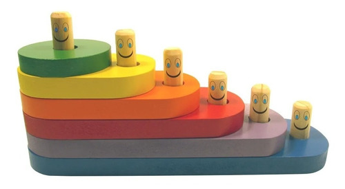 Imagem 1 de 8 de Jogo Escada Divertida Brinquedo Educativo Infantil Madeira