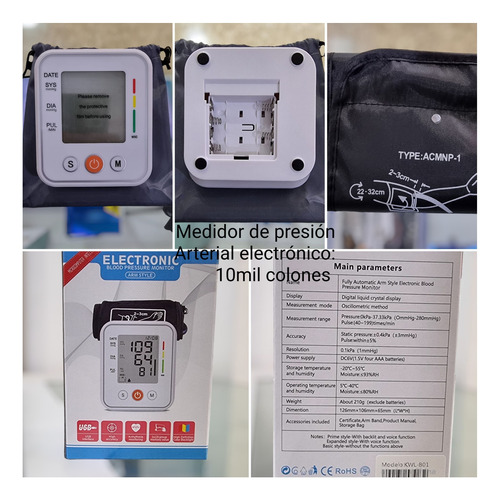 Medidor De Presión Arterial Electrónico 