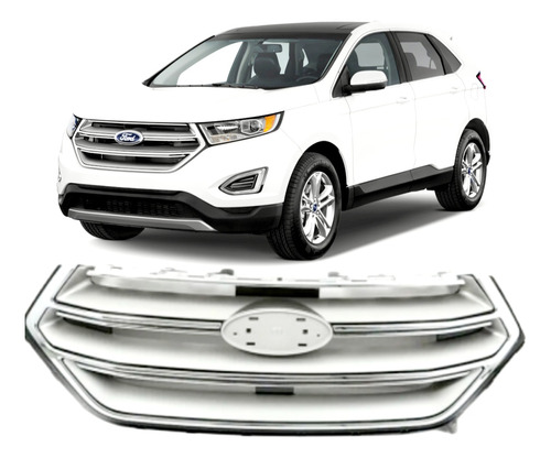 2015-2016-2017-2018 Ford Edge Parrilla Coraza Cromada Nueva!