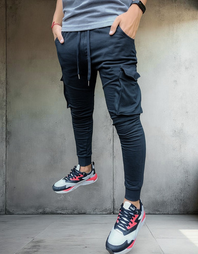 Pack X 2 - Pantalón Jogger Cargo Elastizado Babucha Hombre