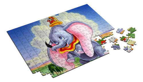 Quebra Cabeça Dumbo Personalizado 120 Peças 002