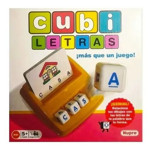 Juego De Mesa Cubi Letras Nupro