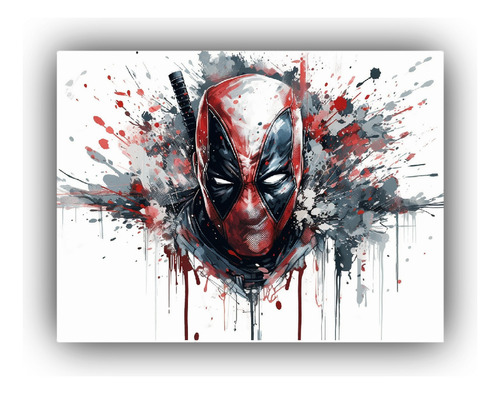 Arte De Pared Inspiraciones Dead Pool Exclusivo 40x30cm