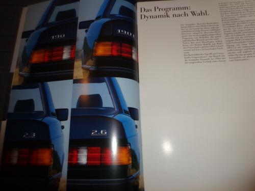 Mercedes Benz 190 , 190e , 190e 2.5 Y 2.6 1985 Catalogo (Usado)