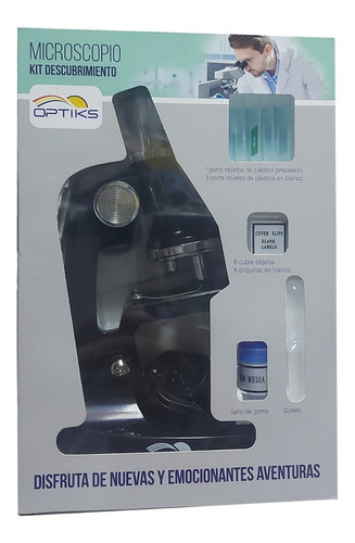 Imagen 3 de 7 de Microscopio Infantil 450x Kit Descubrimiento Optiks 2246