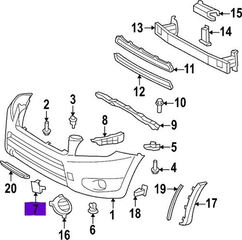 Par De Tapas Facia Delantera Para Toyota Rav4