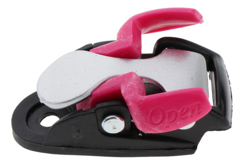 1pc Patinaje En Línea Correa Hebilla Patines Rosa 2 5x3.5cm