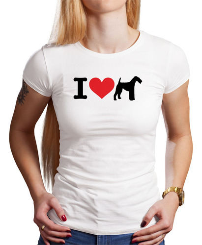 Polo Dama I Love My Fox Terrier (d0994 Boleto.store)
