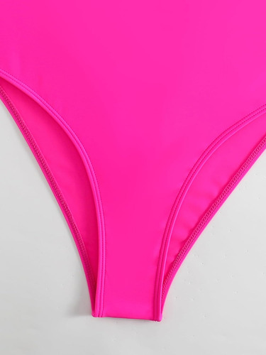 Traje De Baño De Una Sola Pieza Con Bloques De Color Para Mu