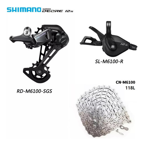 Kit Deore M6100 12v Cassete Hg 11/52t