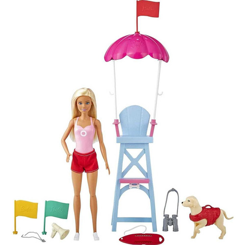 Barbie You Can Be Anything Lifeguard Doll Salvavidas Muñeca*