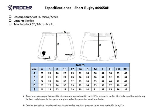 Short De Rugby Club Italiano