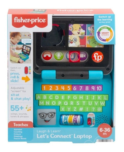 Brinquedo Laptop Clicar E Aprender Fisher Price Fxk24 Mattel