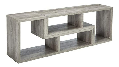 Mueble Para Tv De Madera, 3 Niveles, Color Gris