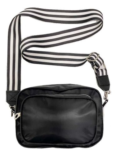 Cartera bandolera Chris Design Bolso cartera morral color negro