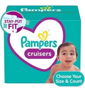 Pampers Cruisers Active Fit Pañales Con Cinta, Tamaño 3