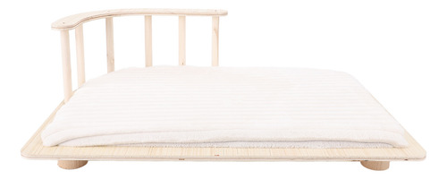 Hamaca De Madera Para Gatos, Valla Elevada, Cojín Suave, Cál