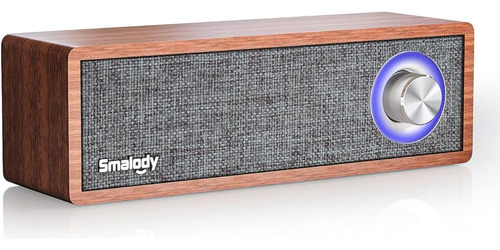 Altavoz Bluetooth Retro De Madera Smalody, Mini Altavoces In