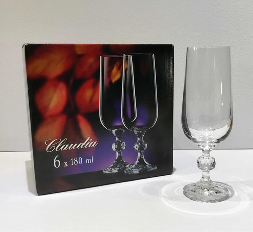 Juego De Copas Cristal Bohemia Mod. Claudia 36 Piezas