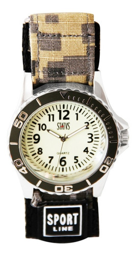 Reloj De Hombre Status Militar Malla De Tela M943g