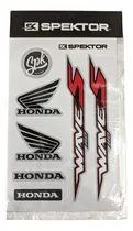 Comprar Kit De Calcomanias Honda New Wave 110s Gris\u002Fblanco