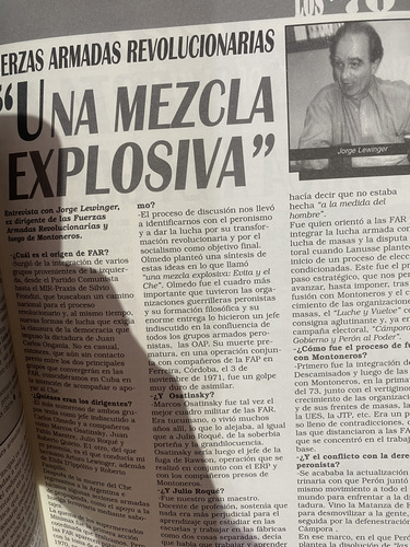 Los 70 7 El Guevarismo En Argentina Egp/fap/fal/far/prt-erp (Usado)