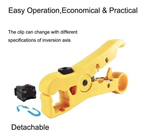 Herramienta De Compresión Coaxial Cable Coaxial Crimper Kit