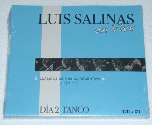 Luis Salinas En Vivo Dia 2 Tango Dvd + Cd Nuevo  / Kktus