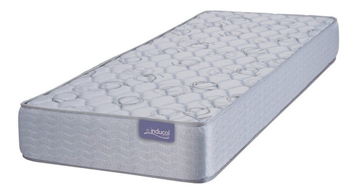 Imagen 2 de 6 de Sommier + Colchon Inducol Alta Densidad L. Dorada 90x190x20