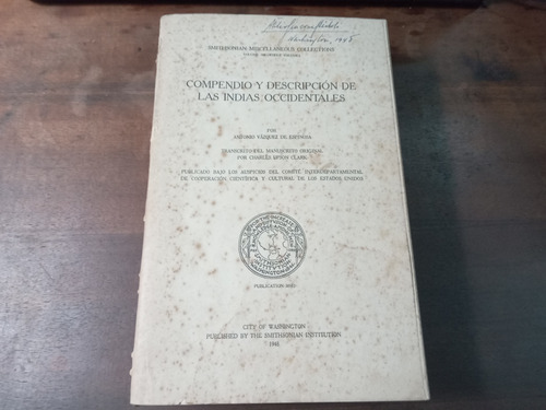 Libro Compendio Y Descripcion De Las Indias Occidentales