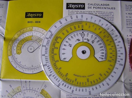 Regla De Calculo Circular Marca Aristo Modelo 603/604