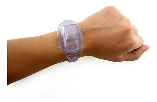 Imagen 2 de 7 de Pulseras Sanitizantes Auto Transparente Niños Luminares