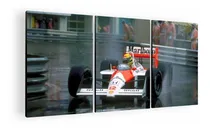 Comprar Cuadro Decorativo Mural Triptico Ayrton Senna 90x42 Mdf