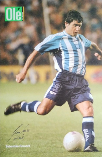 Póster Chirola Romero De Racing Club. Diario Olé