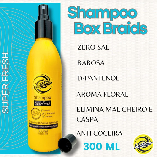 Shampoo Trança Box Braids Anticaspa E Coceira Ser Mulher